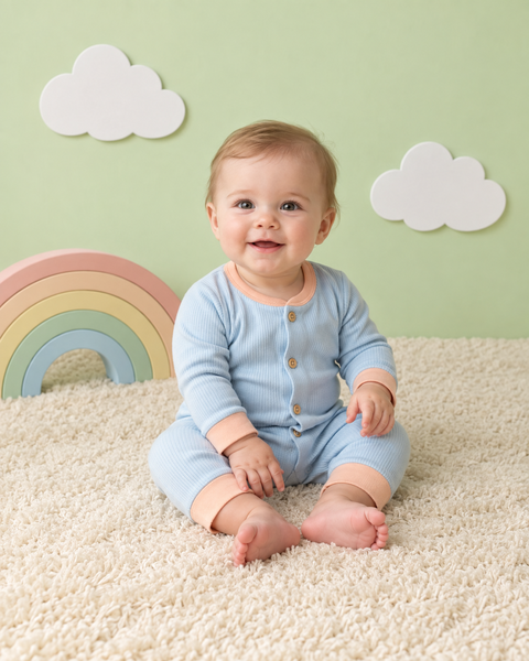 April Rainbow — baby photo style