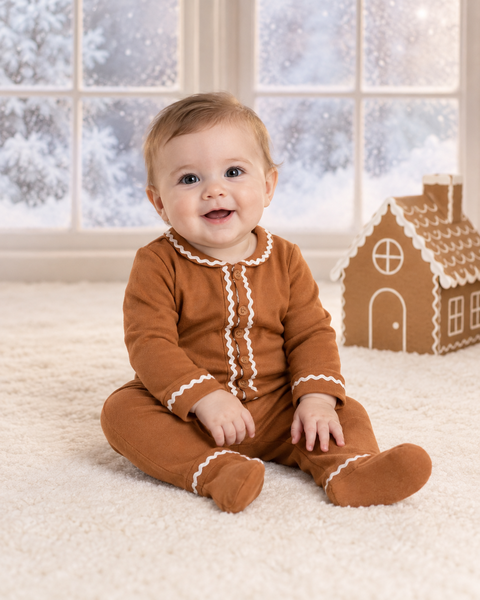 Gingerbread Cottage — baby photo style