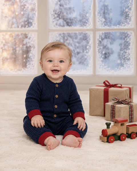 Holiday Train — baby photo style