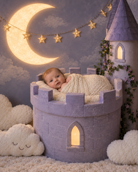 Moon Castle Nursery — baby photo style