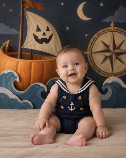 Pumpkin Boat Bay — baby photo style