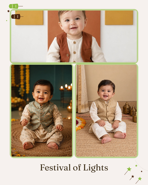 Festival of Lights — editable collages template