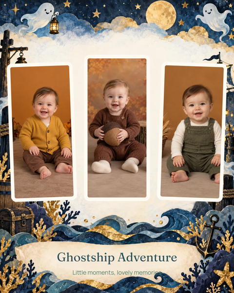 Ghostship Adventure — editable collages template
