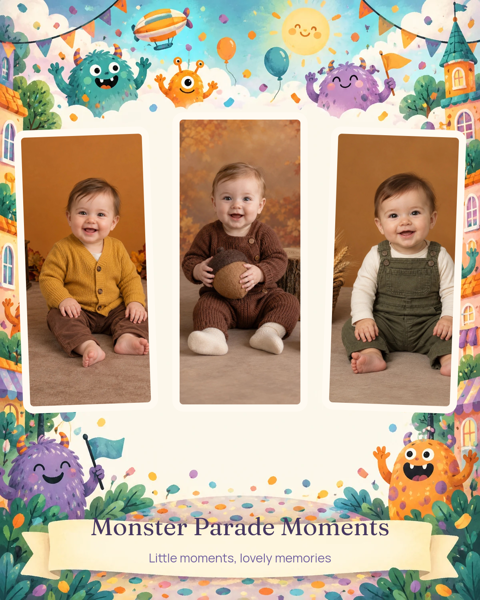 Monster Parade Moments — editable collages template
