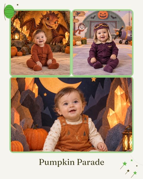Pumpkin Parade — editable collages template